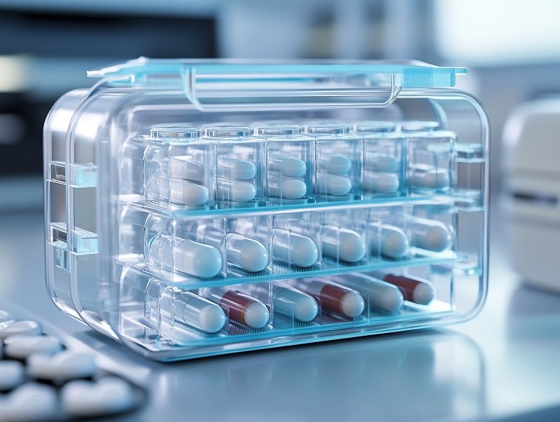 Eksempel på dosispakket medicin i emballage